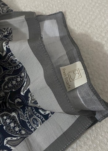 Diğer Freshscarfs Bohem Gri Desenli Kadın Şal