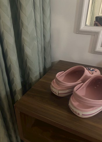 36 Beden Baskılı Pembe Kız Terlikleri