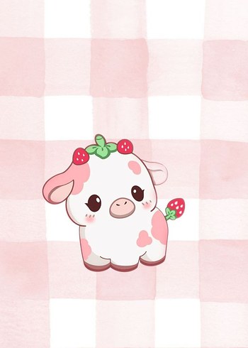 Pelüş İnek - Çilekli Süt Manuş - Görsel 2