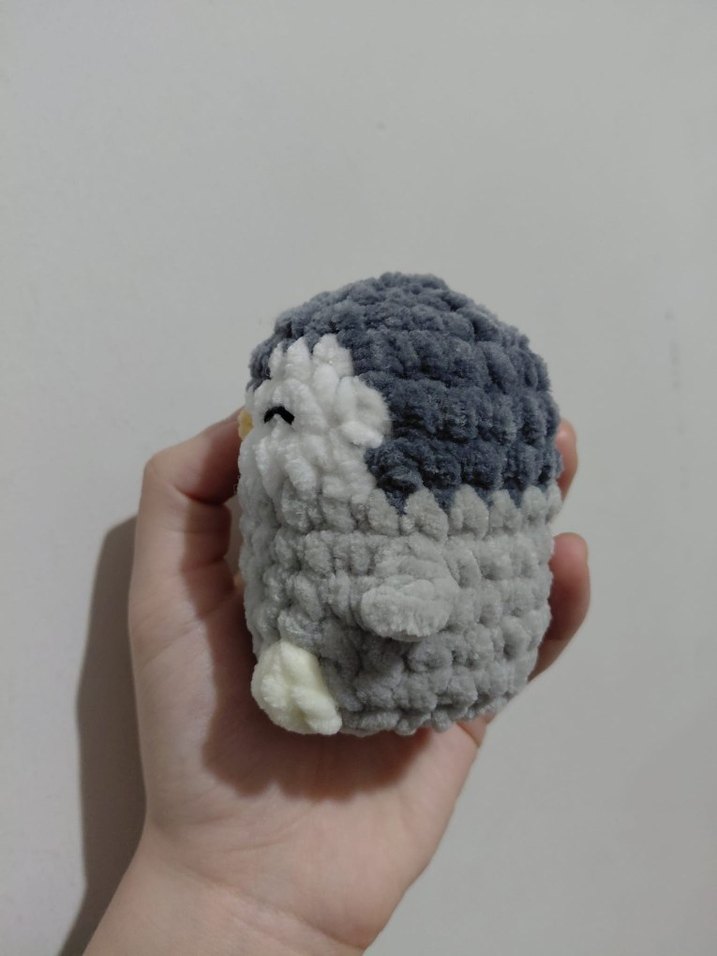 Gri Peluş Penguen - Bıngıl - Görsel 2