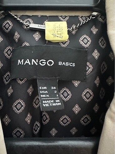 xs Beden Mango Ceket
