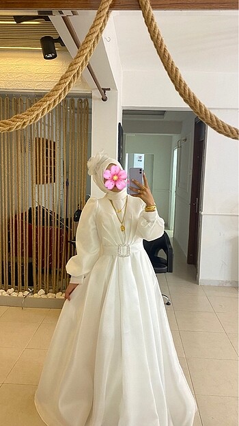 Imaj time Tesettür nikah elbisesi