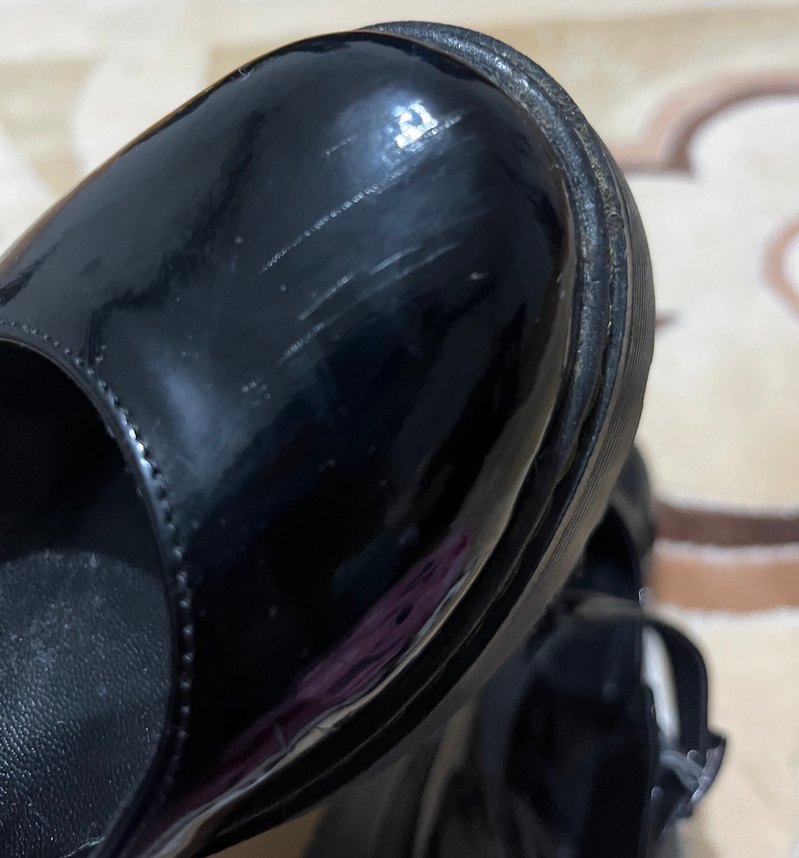 Siyah lolita mary jane Platform Topuklu Kadın Ayakkabı - Görsel 5