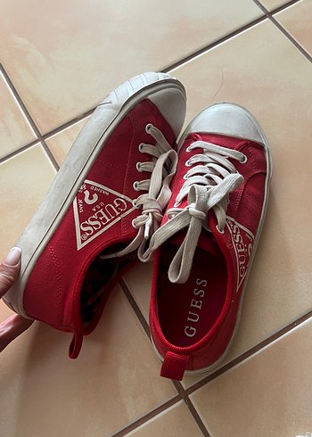 Guess Kırmızı Günlük Guess Kadın Spor Ayakkabı