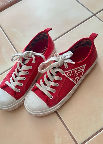 Kırmızı Günlük Guess Kadın Spor Ayakkabı