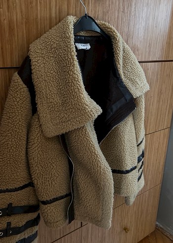 Twist Kürk Detaylı Kahverengi TWIST Kadın Mont