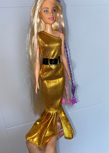 Barbie bebek orjinal abiyeli elbiseli