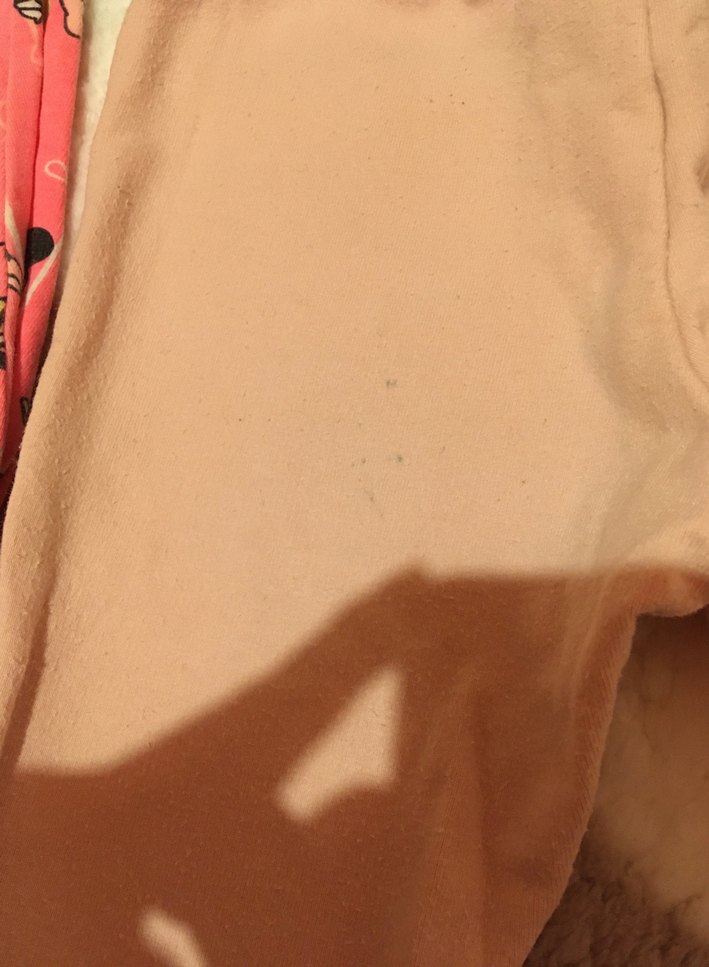 Kız Çocuk Baskılı ve Düz Pembe Tayt Seti - Görsel 4