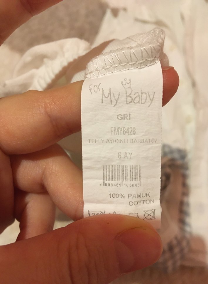 Düğmeli Beyaz Erkek Bebek Body - Görsel 5