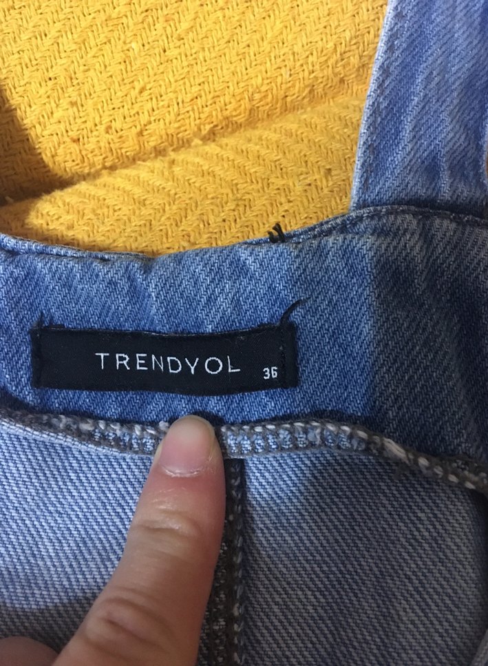 Kadın Kot Midi Tulum Fermuarlı - Görsel 2