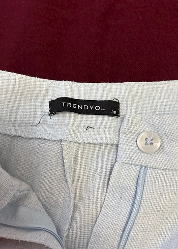 Keten Kadın Kumaş Pantolon - Görsel 2