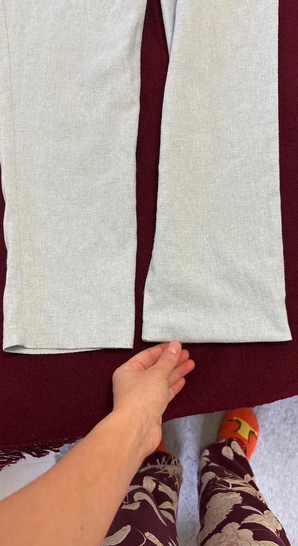 Keten Kadın Kumaş Pantolon - Görsel 5