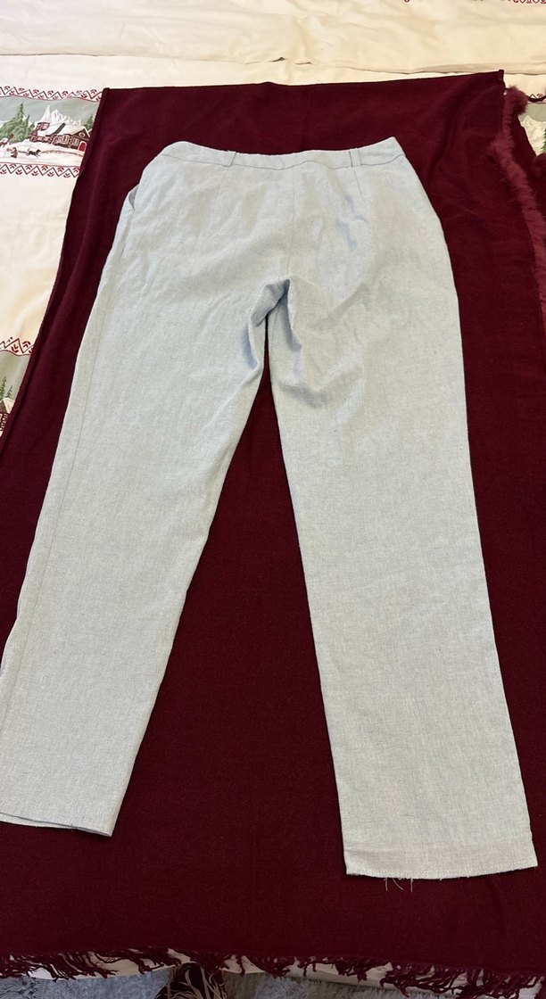 Keten Kadın Kumaş Pantolon - Görsel 3