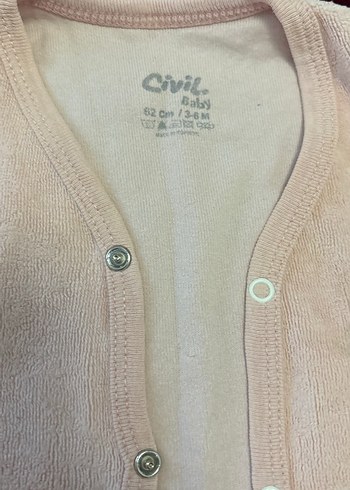 Kız Çocuk Pembe Düğmeli Yelekler - Görsel 3