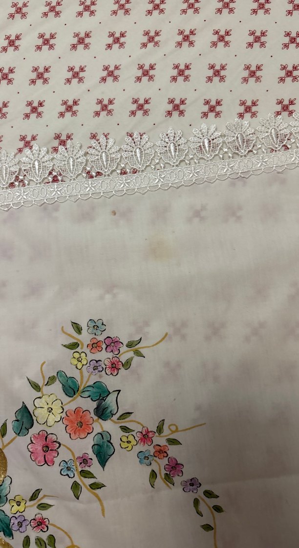 İşlemeli Beyaz Masa Örtüsü - Görsel 2