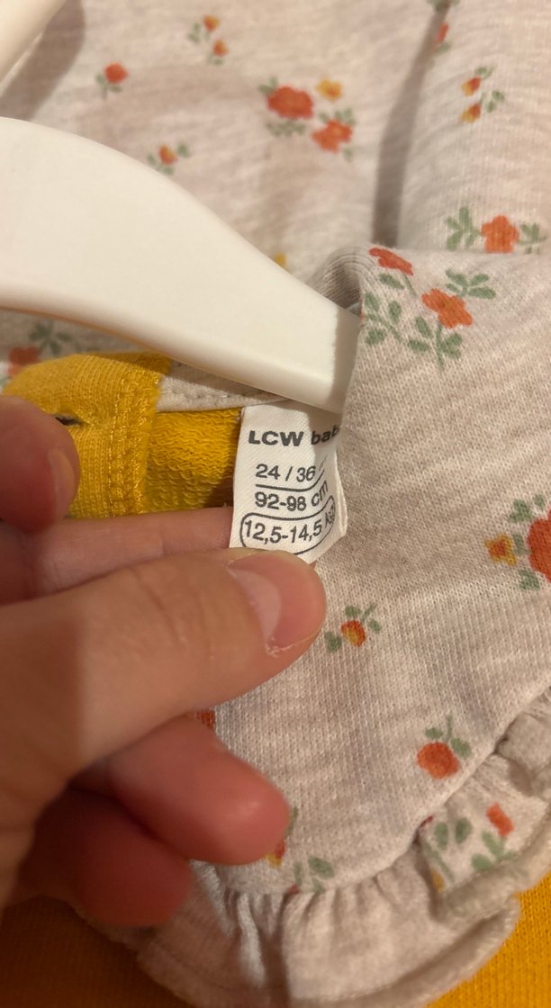 Sarı Uzun Kollu Salaş Kız Sweatshirt - Görsel 2