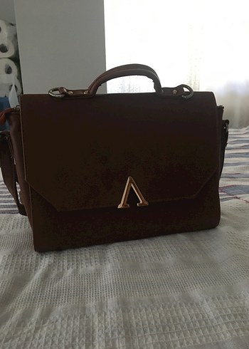 Kahverengi Deri Kadın Çanta - Görsel 2