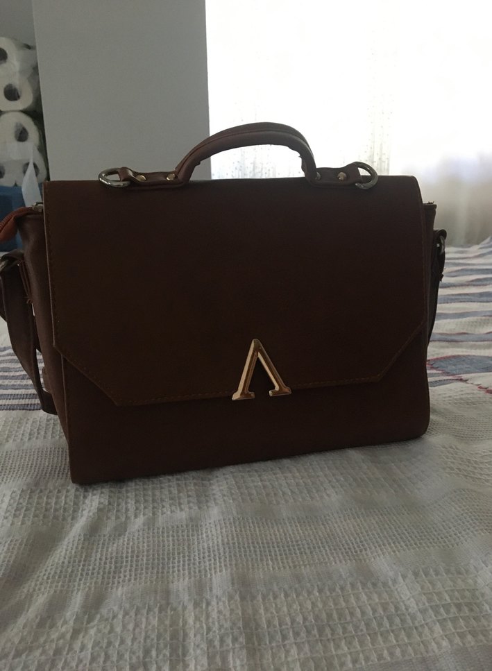 Kahverengi Deri Kadın Çanta - Görsel 2