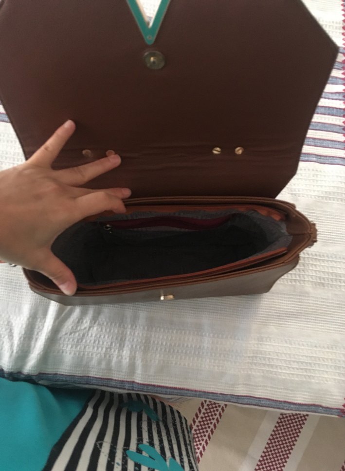 Kahverengi Deri Kadın Çanta - Görsel 3