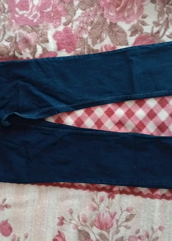 Kadın Koyu Mavi Bol Kesim Midi Kot Pantolon