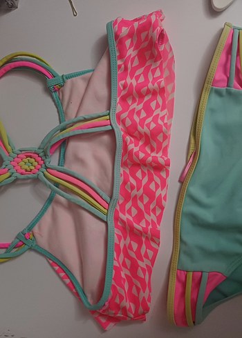 Renkli Baskılı Desenli Kadın Bikini 2019 vibe - Görsel 2