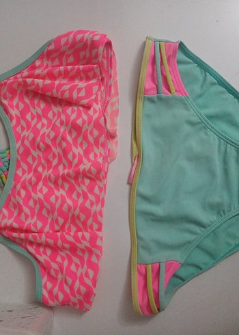 Renkli Baskılı Desenli Kadın Bikini 2019 vibe - Görsel 3