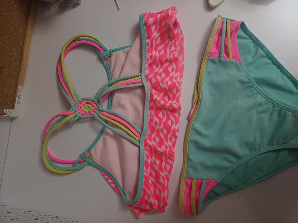 Renkli Baskılı Desenli Kadın Bikini 2019 vibe - Görsel 2