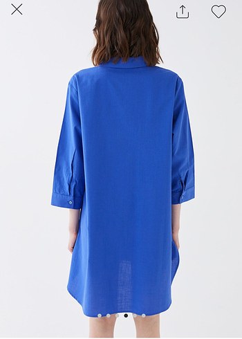 Mavi Kadın Gömlek - Görsel 3