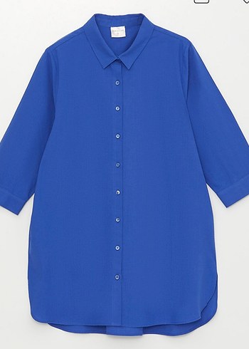 Mavi Kadın Gömlek - Görsel 4