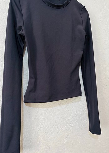 Siyah Uzun Kollu Basic Kadın Bluz - Görsel 4