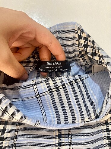 xs Beden mavi Renk Bershka mini şort etek