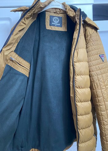 Dik Yaka Kahverengi Erkek Mont - Görsel 2