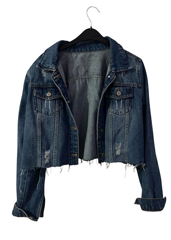Mavi Jeans Düğmeli Mavi Kadın Denim Ceket