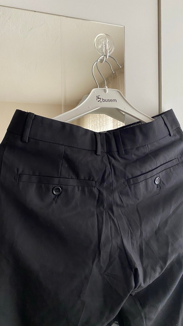 Siyah Erkek Ofis Pantolonu - Görsel 5
