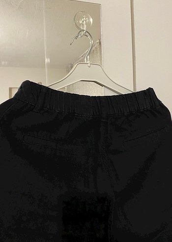 Kadın Siyah kot Bol Kesim Boyfriend Pantolon - Görsel 3