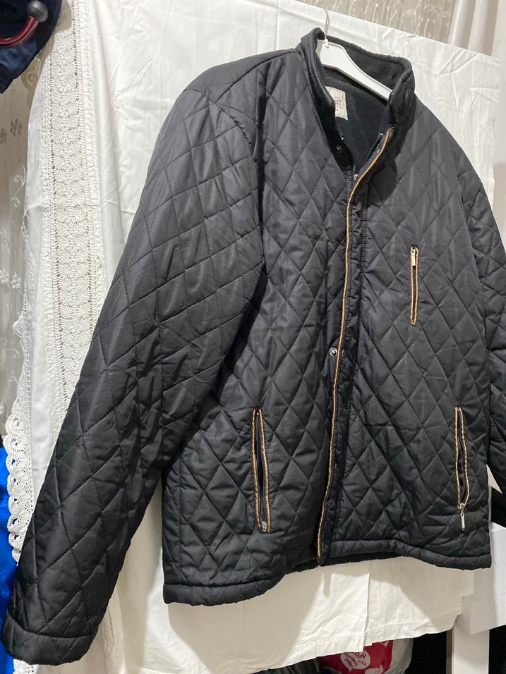 Siyah Fermuarlı Erkek Street Wear Mont - Görsel 2