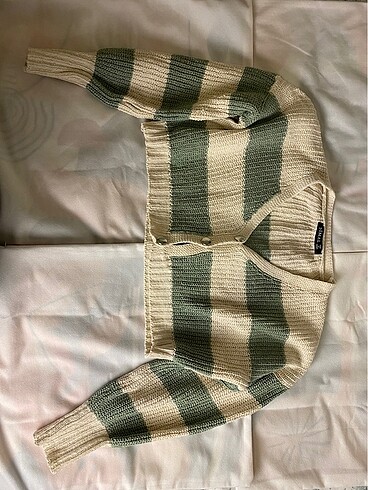 Diğer Kısa oversize hırka yeşil