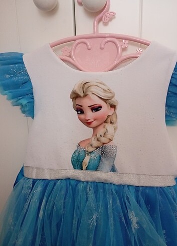 4 Yaş Beden Elsa elbise
