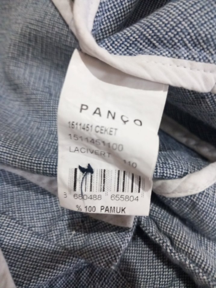 Erkek Çocuk Gri Keten Ceket - Görsel 4