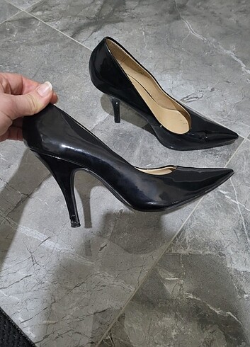Diğer Siyah stiletto kadin topuklu ayakkabı