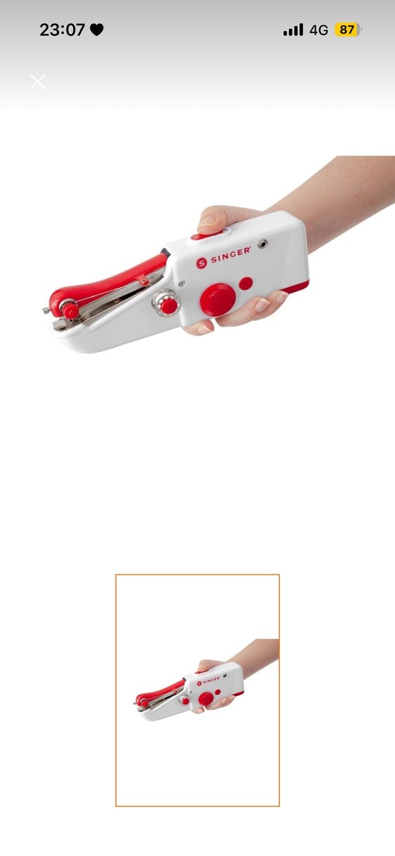 Singer Mini El Dikiş Makinesi Beyaz - Görsel 2
