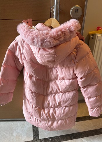 Diğer Kürklü Pembe Kız Çocuk Mont