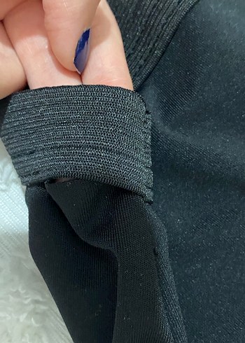 Siyah Nike Yarım Fermuarlı Crop Top - Görsel 3