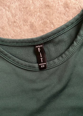 Haki Uzun Kollu Crop Top - Görsel 2