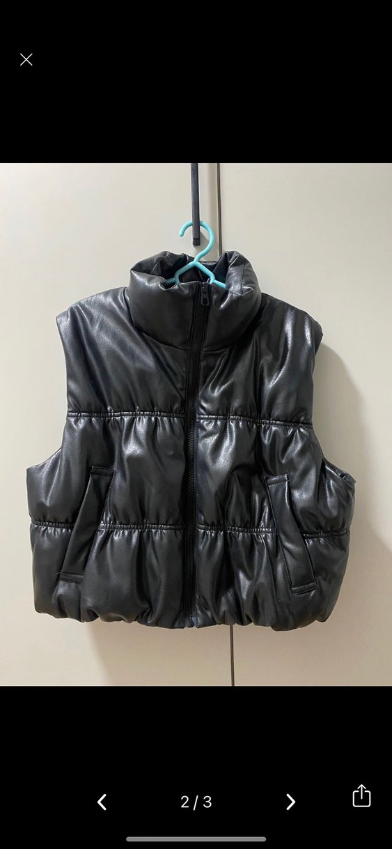 H&M Deri Şişme Yelek/Ceket - Görsel 2