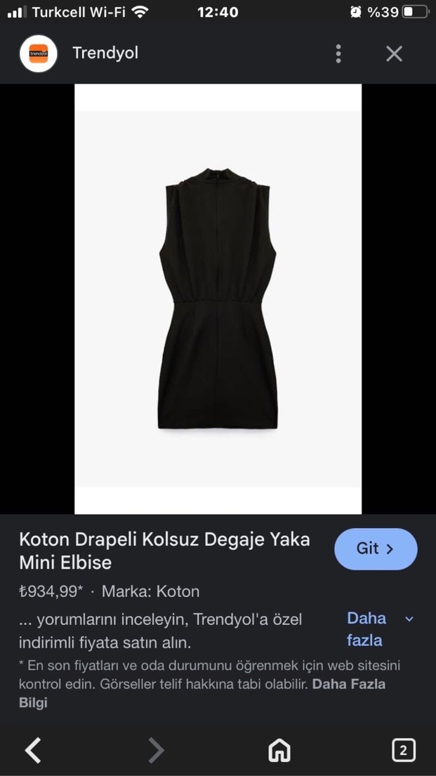 Siyah Yüksek Yakalı Midi Elbise - Görsel 4