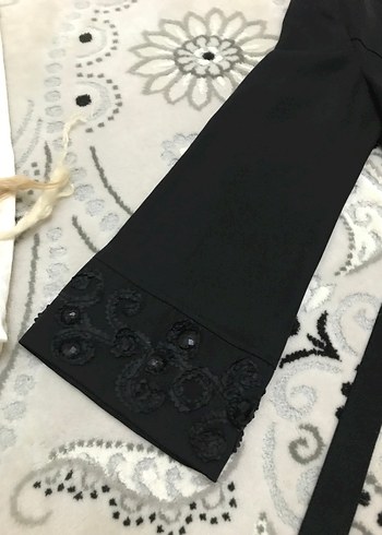 Düğmeli Siyah Uzun Kollu  Elbise ölçülerini isteyene atarım - Görsel 3