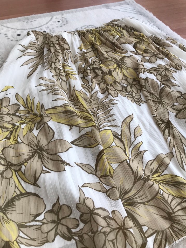 Bej Midi Bohem Renkli Hamile Eteği - Görsel 2