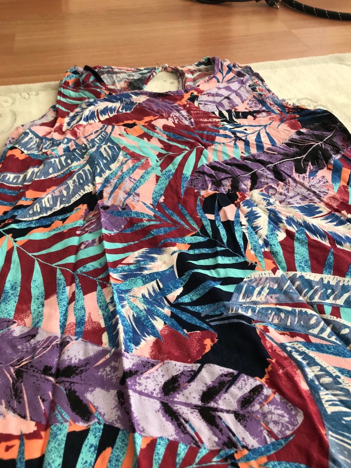 Renkli Batik Desenli Tunik - Görsel 2