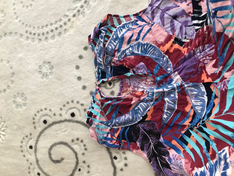 Renkli Batik Desenli Tunik - Görsel 4